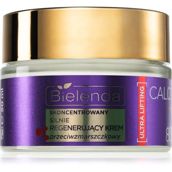 Bielenda Calcium + Q10 Concentrated, strongly regenerating anti-wrinkle cream for day 80+ crema de zi pentru contur si fermitate 50 ml