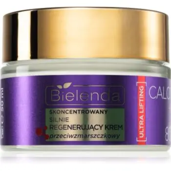 Bielenda Calcium + Q10 Concentrated, strongly regenerating anti-wrinkle cream for day 80+ crema de zi pentru contur si fermitate