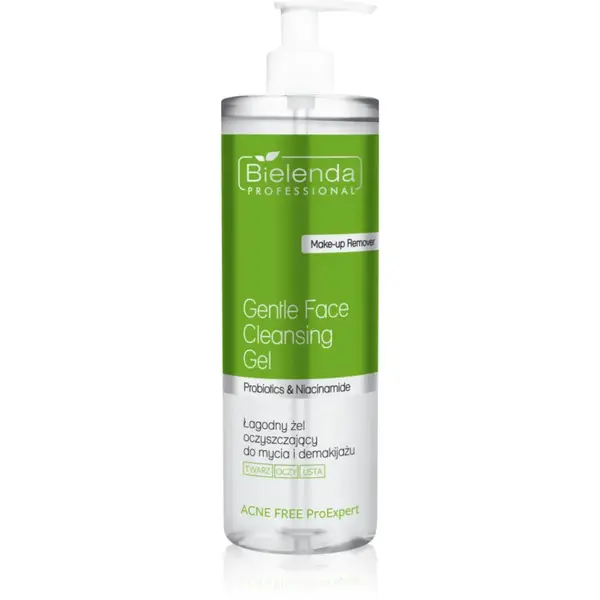 Bielenda Professional Acne Free ProExpert gel de curățare blând pentru fata si zona ochilor 500 ml