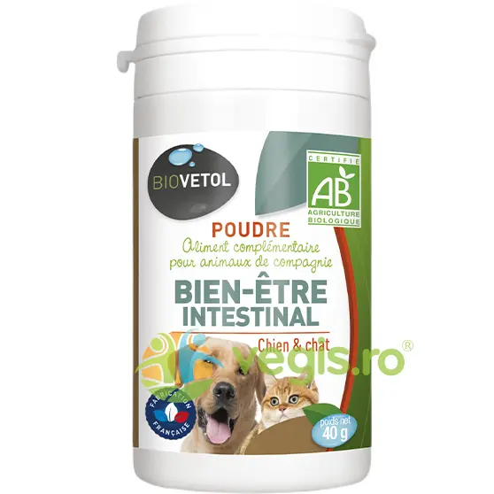 Bien Etre Intestinal pentru Catei si Pisici Pulbere 40g