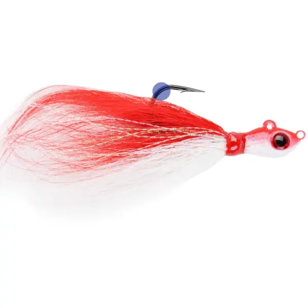Big Eye Bucktail Red White Crystal Flash 3.5g