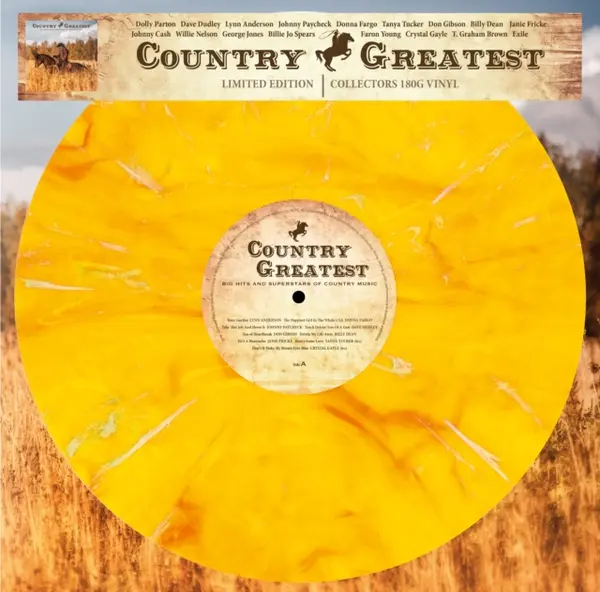Big Hits and Superstars of Country Music - Yellow Vinyl | Various Artists