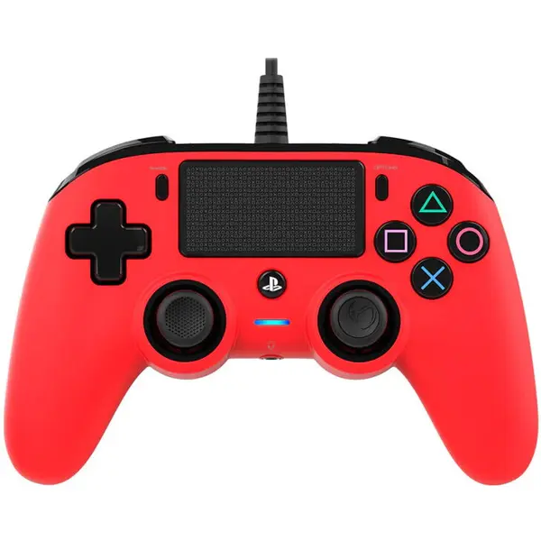 Bigben Controller cu fir Nacon Compact pentru Playstation 4, Rosu
