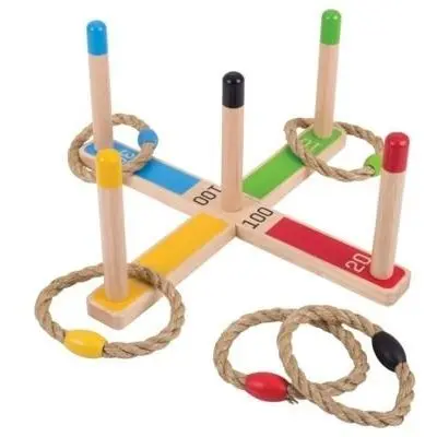 BigJigs Toys Joc de aruncat la tinta - Inele
