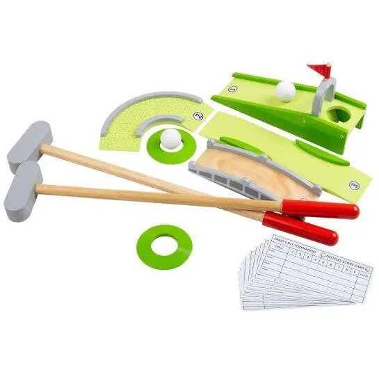 BigJigs Toys Joc Mini-Golf din lemn