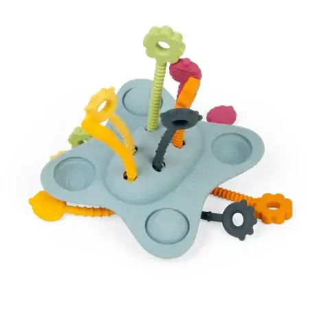 BigJigs Toys Jucarie senzoriala - Trage, impinge, apasa