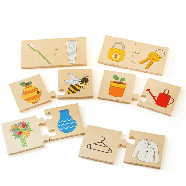 BigJigs Toys Puzzle din lemn - Perechea potrivita