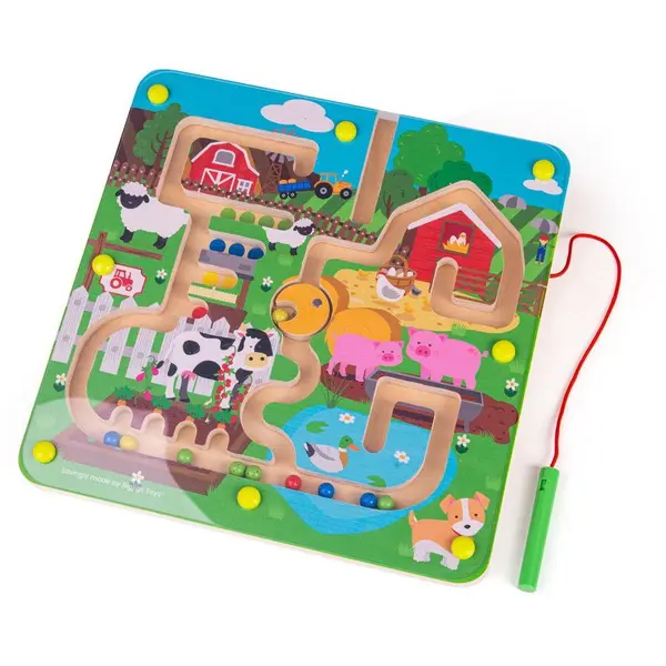 BigJigs Toys Puzzle labirint - Ferma