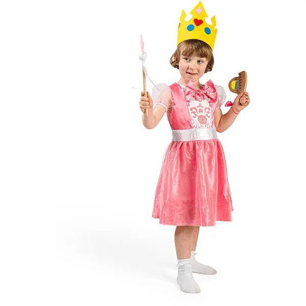 BigJigs Toys Set costum si accesorii de printesa pentru copii