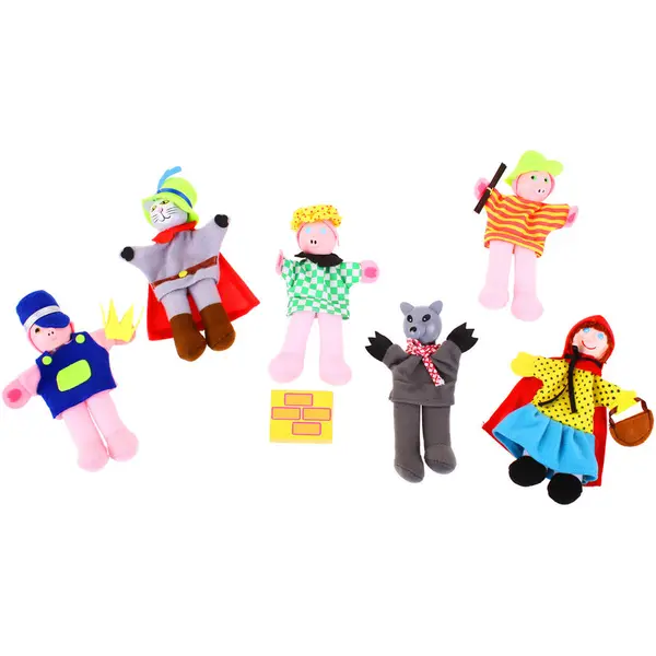 BigJigs Toys Set papusi degetar - Povestile copilariei