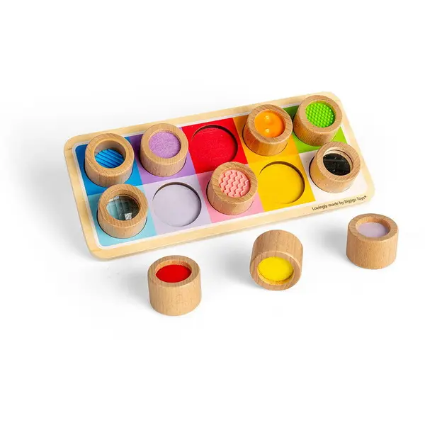 BigJigs Toys Tablita senzoriala - Modele si texturi