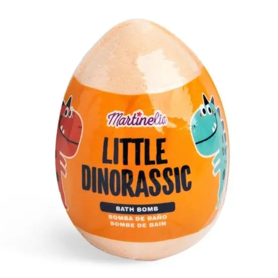 Bila efervescenta de baie Little Dinorassic Surprise Bath Bomb Martinelia portocaliu