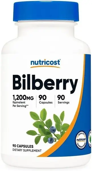 Bilberry, 1200 mg, 90 capsule, Nutricost