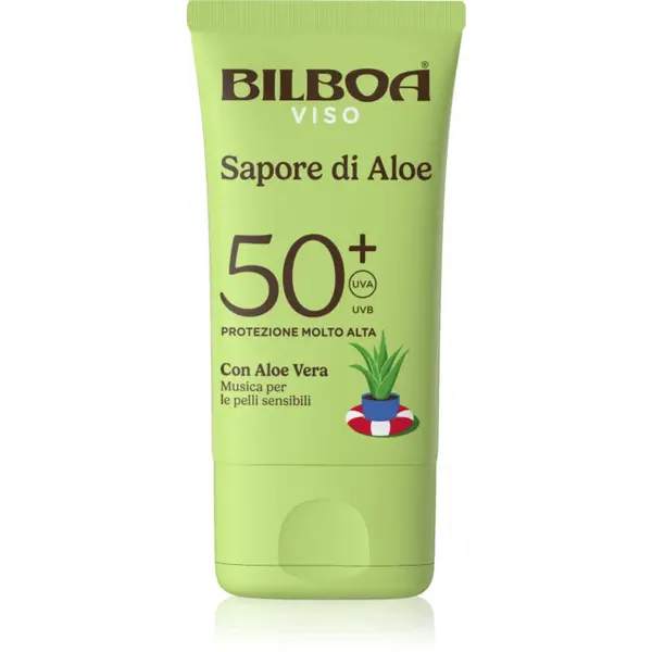 Bilboa Sapore di Aloe Viso cremă pentru plaja cu aloe vera SPF 50+ 40 ml