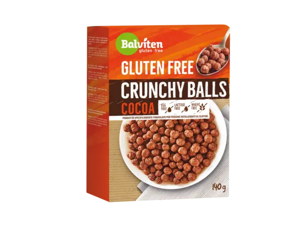 Bilute crocante cu cacao fara gluten si lactoza, 140g, Balviten