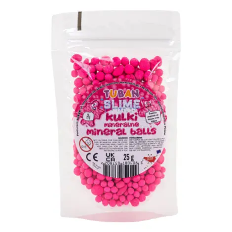 Bilute minerale pentru slime, roz, 25 g
