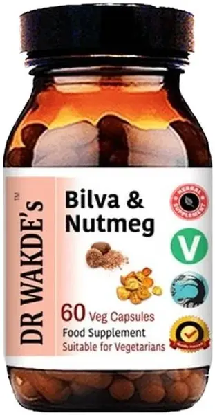 Bilva și Nucșoară indiană, 60 capsule, Dr Wakde's