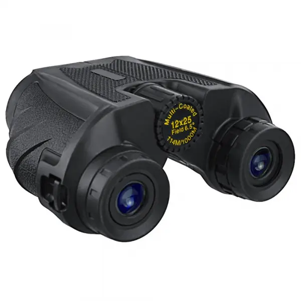 Binoclu Techsuit BN1, 12x, 25mm, Negru