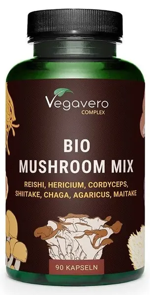 Bio Mushroom Mix, 90 capsule, Vegavero