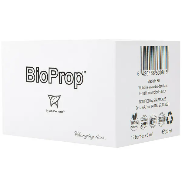 Bio Prop - supliment natural pentru preventie parodontoza si igiena orala 12 doze x 3ml Bio Dentist