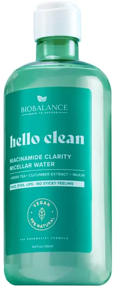 Biobalance Hello Clean Apă micelară cu niacinamidă, 500 ml