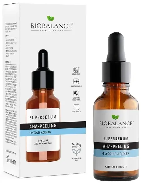 Biobalance Super ser cu acid glicolic AHA-Peeling, 30 ml