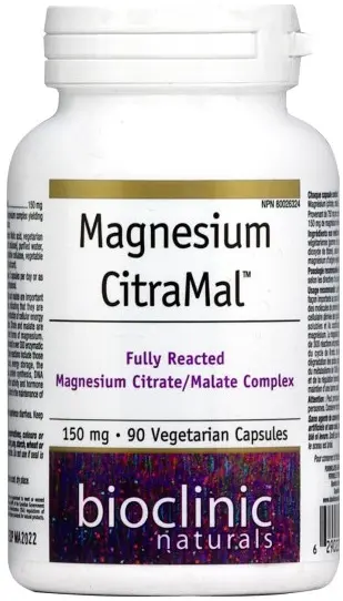 Bioclinic Naturals Magnesium CitraMal, 150 mg, 90 capsule, Natural Factors