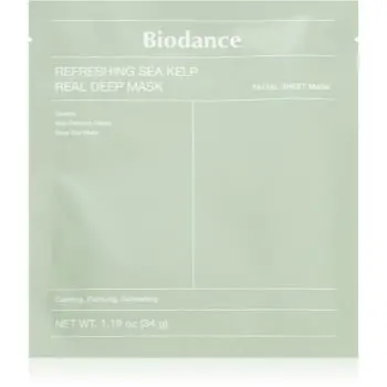 Biodance Refreshing Sea Kelp Real Deep Mask mască intensă cu hidrogel cu extracte de alge marine