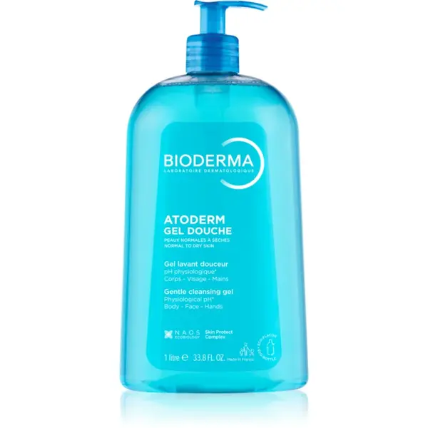 Bioderma Atoderm Gel gel de duș mătăsos pentru piele uscata si sensibila 1000 ml