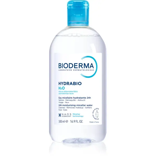 Bioderma Hydrabio H2O apa pentru curatare cu particule micele pentru piele deshidratata 500 ml