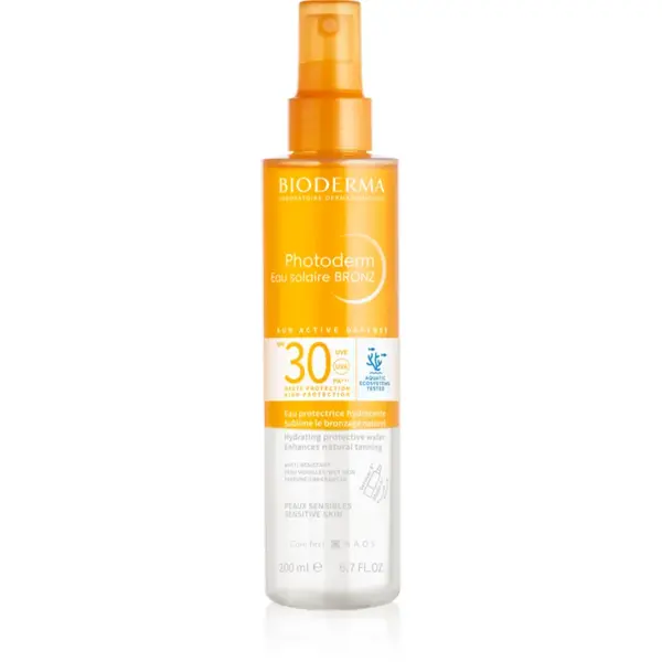 Bioderma Photoderm Eau solaire BRONZ spray solar cu efect autobronzant SPF 30 200 ml