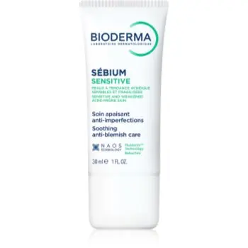 Bioderma Sébium Sensitive crema intensă de hidratare și calmare pentru piele uscata si iritata in urma tratamentului antiacneic
