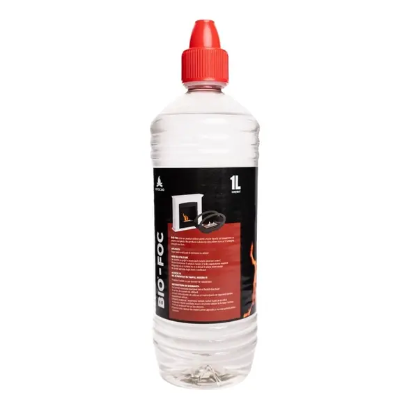 Bioetanol 1l pentru semineu decorativ fara miros flacara reala