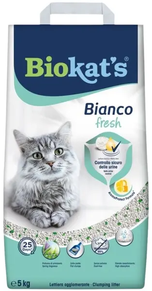 BIOKAT'S Bianco Fresh Nisip pentru pisici Hygiene Control