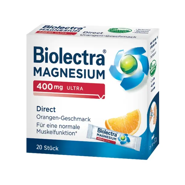 Biolectra Magnesium 400 mg Ultra, 20 plicuri, Hermes Arzneimittel