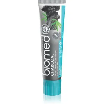 Biomed Charcoal pasta de dinti pentru albire cu cărbune activ