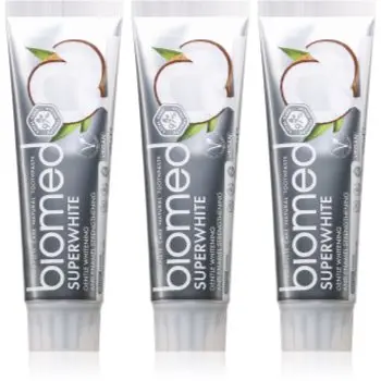 Biomed Superwhite pasta de dinti cu efect intaritor cu ulei de cocos
