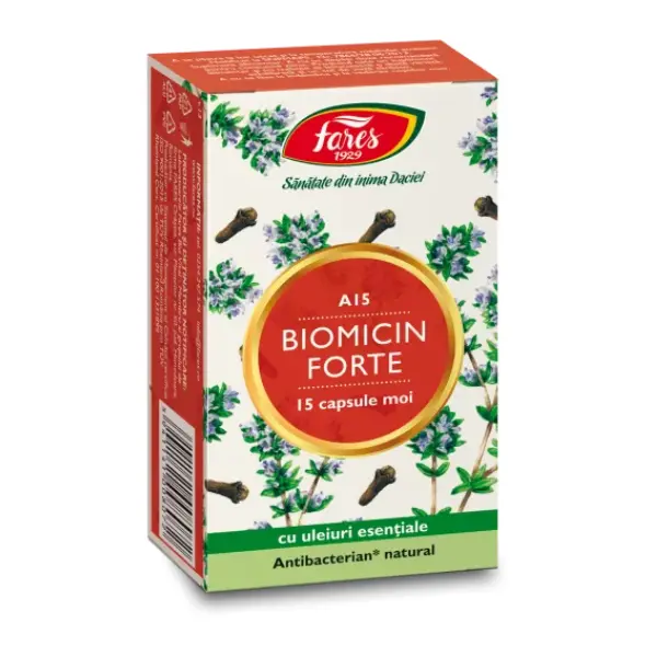 Biomicin Forte, A15, Fares | 15 capsule moi