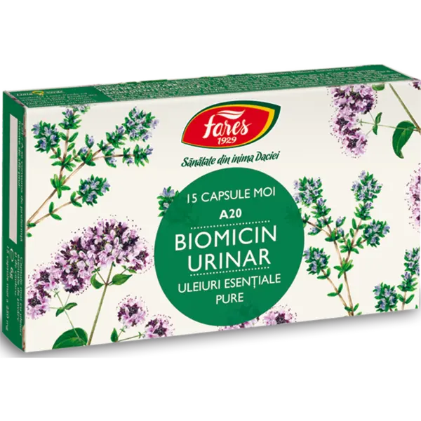 Biomicin urinar, A20, Fares | 15 capsule