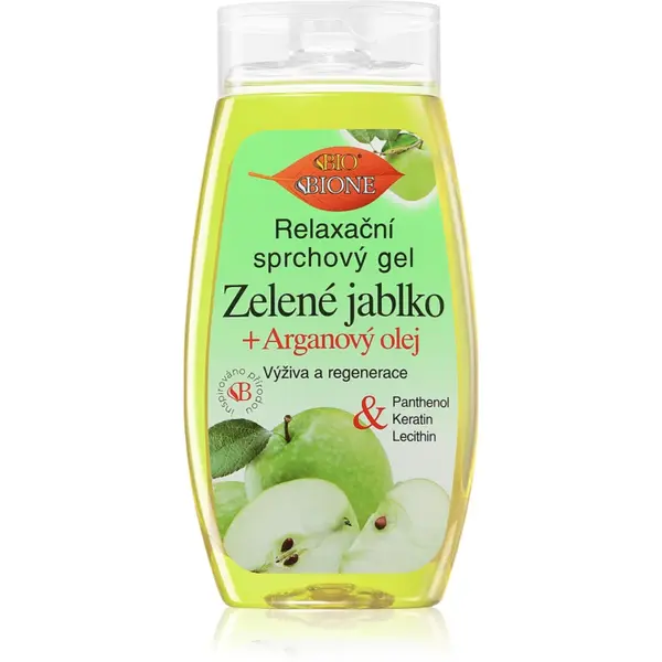 Bione Cosmetics Green Apple + Argan Oil gel de duș 260 ml