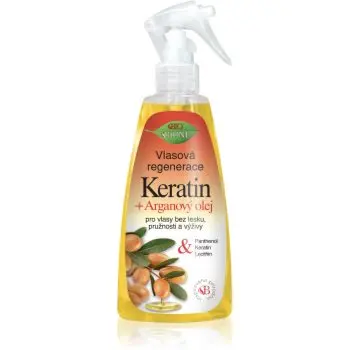 Bione Cosmetics Keratin + Argan balsam pentru regenerarea părului pentru păr