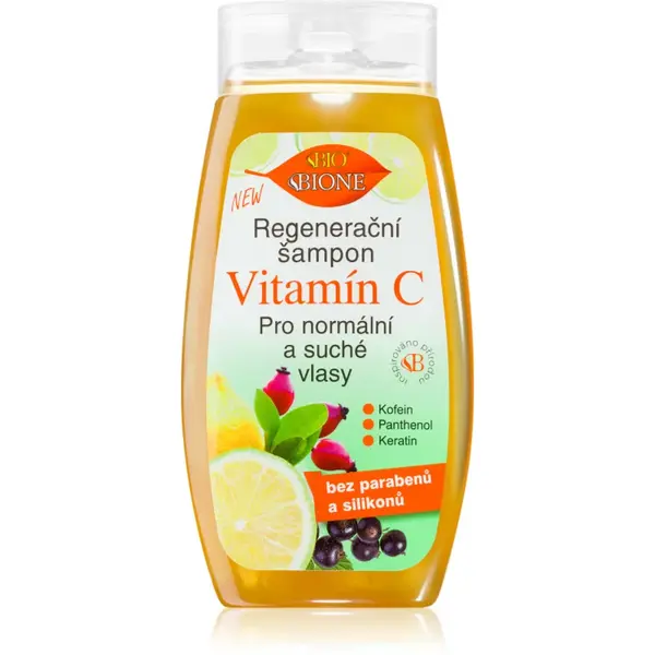 Bione Cosmetics Vitamin C sampon pentru regenerare pentru par normal spre uscat 260 ml
