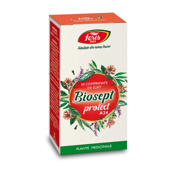 Biosept Protect A24, 30 comprimate, Fares