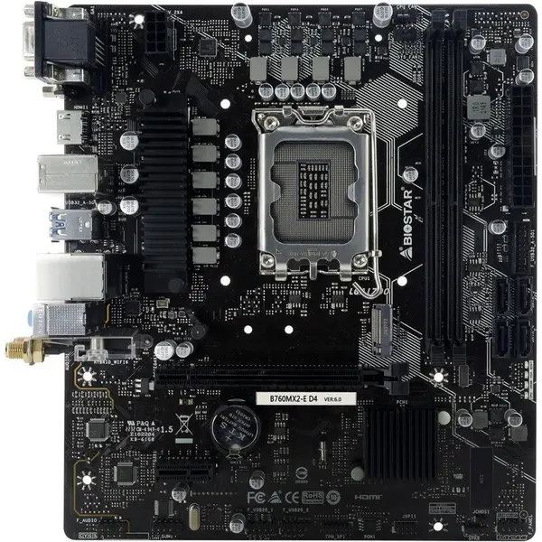 Biostar Placa de baza Biostar B760MX2-E D4