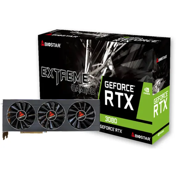 Biostar Placa video Biostar GeForce RTX 3080 EXTREME GAMING 10GB GDDR6X 320-bit