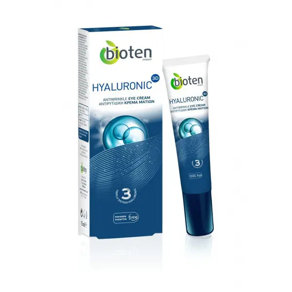 Bioten Hyaluronic 3D Antirid Cremă antirid pentru ochi Volum 15 ml