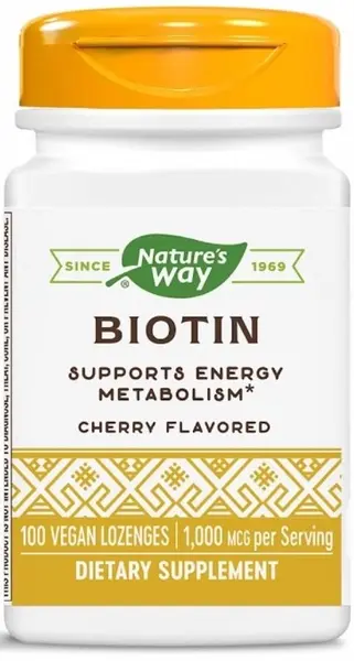 Biotin, 1000 mcg, 100 tablete, Nature's Way