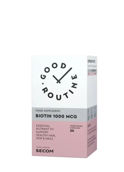 Biotin 1000mcg Good Routine, 30 capsule vegetale, Secom