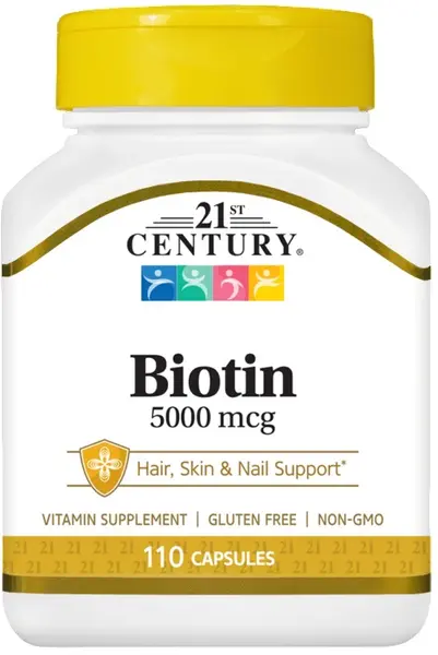 Biotin, 5000 mcg, 110 capsule, 21st Century