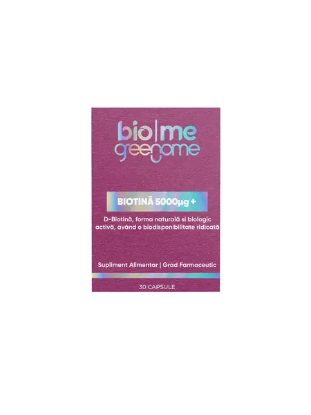 Biotina (D-Biotina) 5mg+, 30 capsule - Default Title